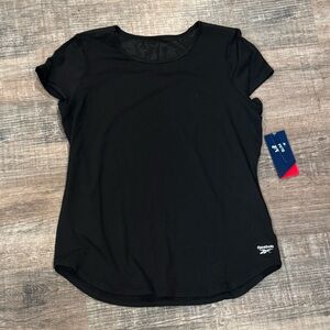 NWT Reebok Keyhole Short Sleeve Workout Top